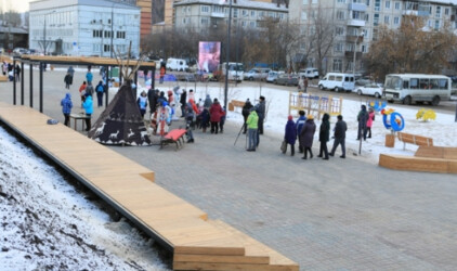 В Красноярске открылся сквер Универсиады