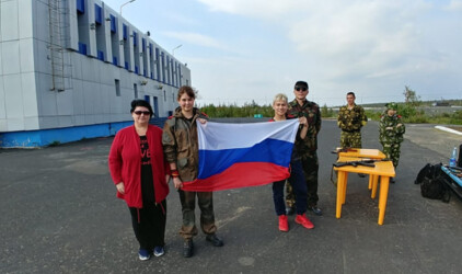 Фонд «Полярный лис» провел первую в Заполярье военно-спортивную игру «Зарница»