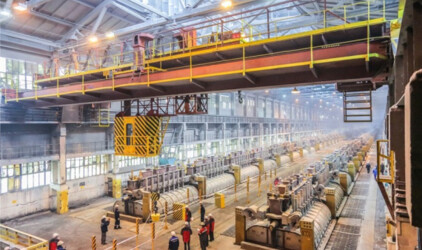 Краны Красноярского алюминиевого завода оснастили дистанционным управлением