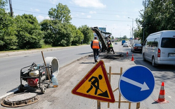 В Назаровском районе ремонтируются участки двух автомобильных трасс